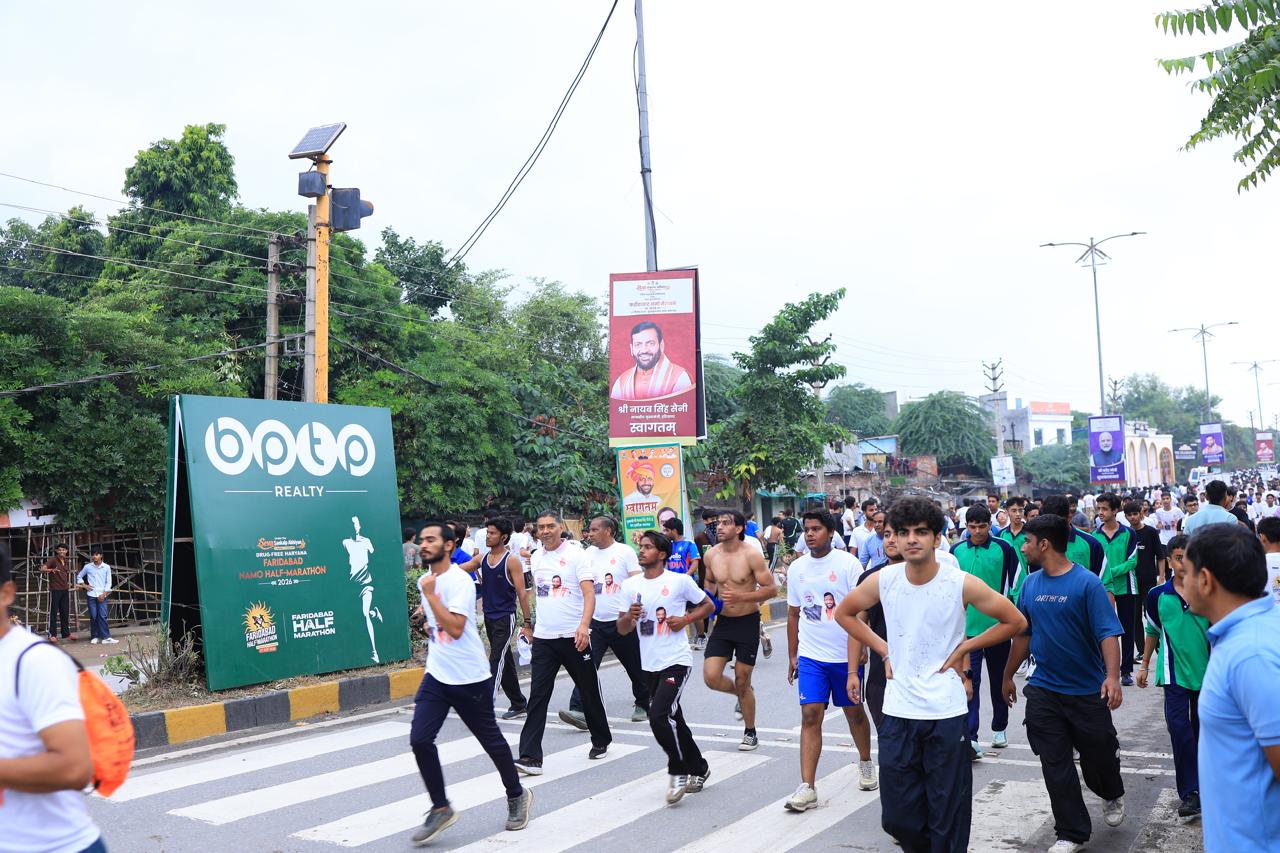 Haryana CM Flags Off Faridabad Half Marathon 2.0; BPTP Backs the City’s Run for Fitness