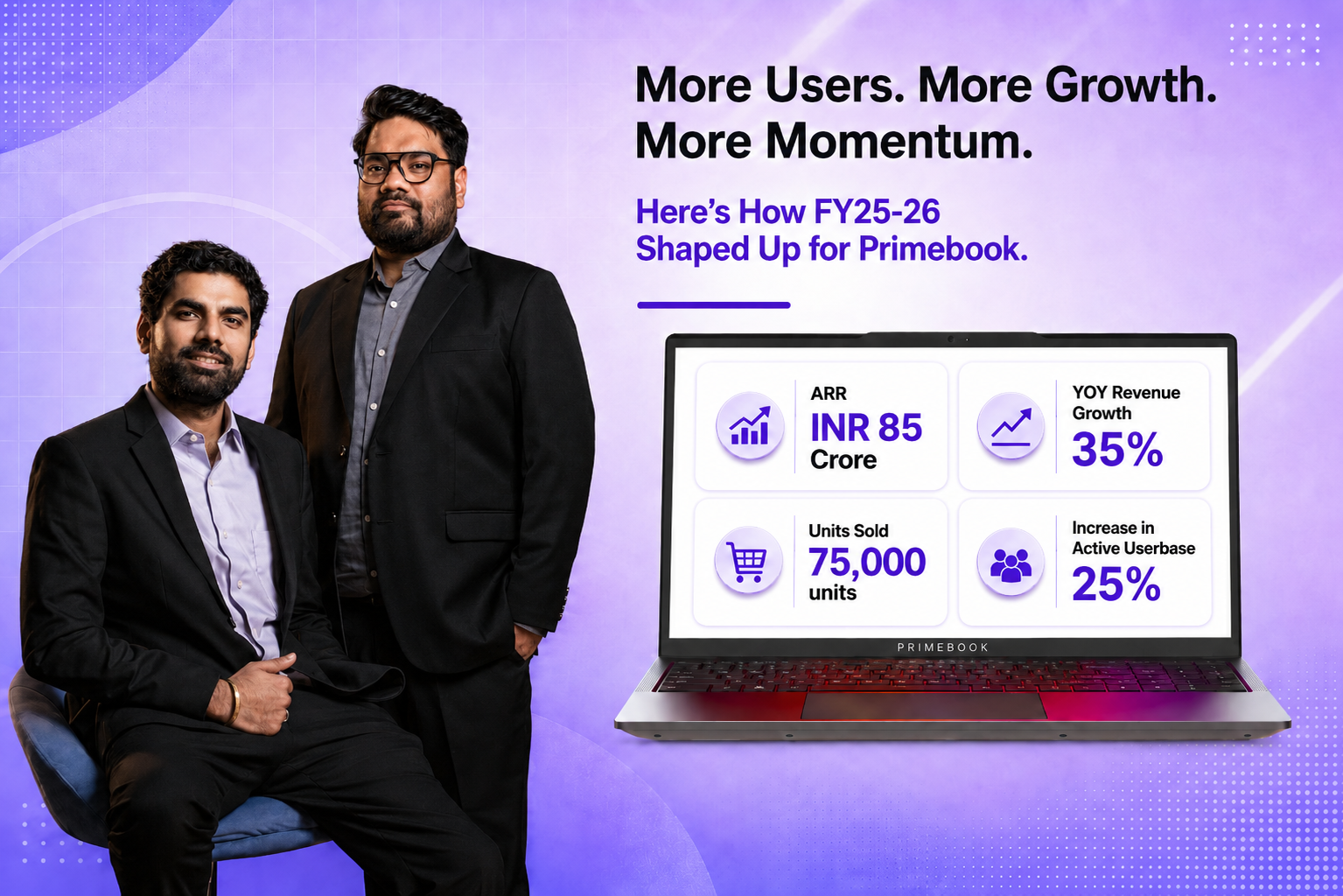 Primebook Reports INR 85 Cr ARR, 35 percentage  Revenue Growth, 25 percentage User Expansion in FY25&ndash;26