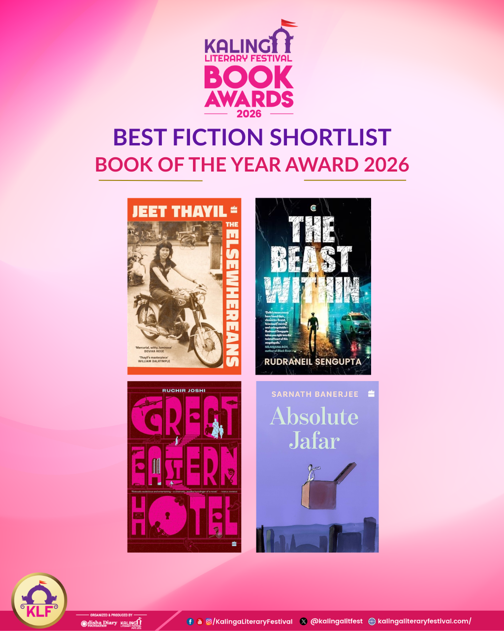of Kalinga Literary Festival Book Awards 2026: English Shortlist Announced