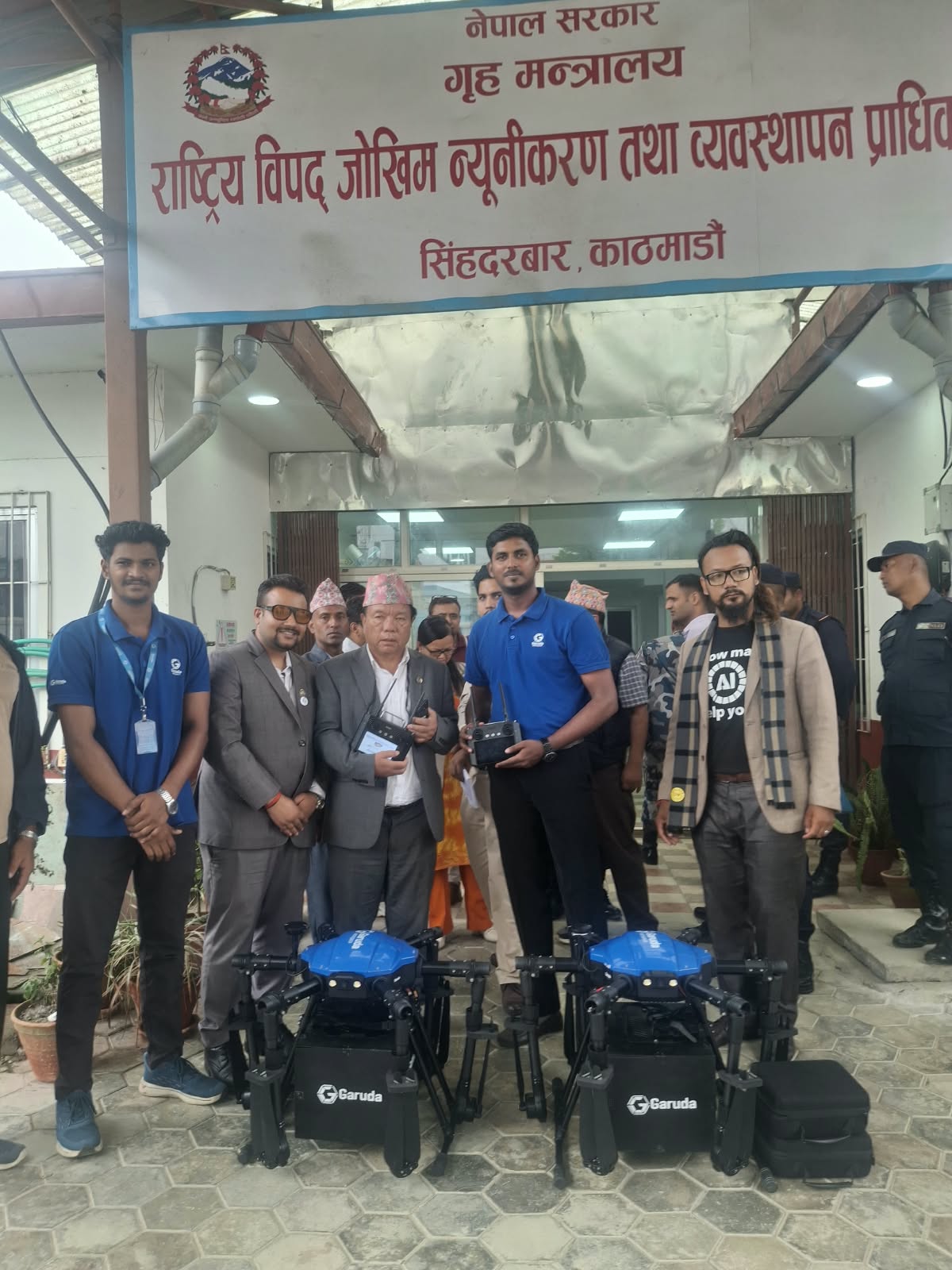 Minister Dr. Mahabir Pun Appreciates Garuda Aerospace for Drone-Led Flood Relief Efforts in Nepal
