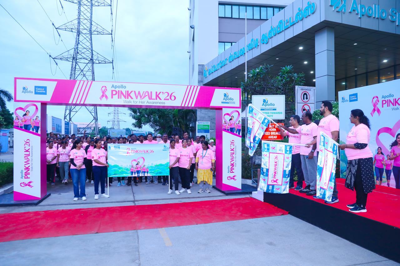 Apollo Speciality Hospitals, Vanagaram, organises ‘Pink Walk’26’ to raise Breast Cancer Awareness