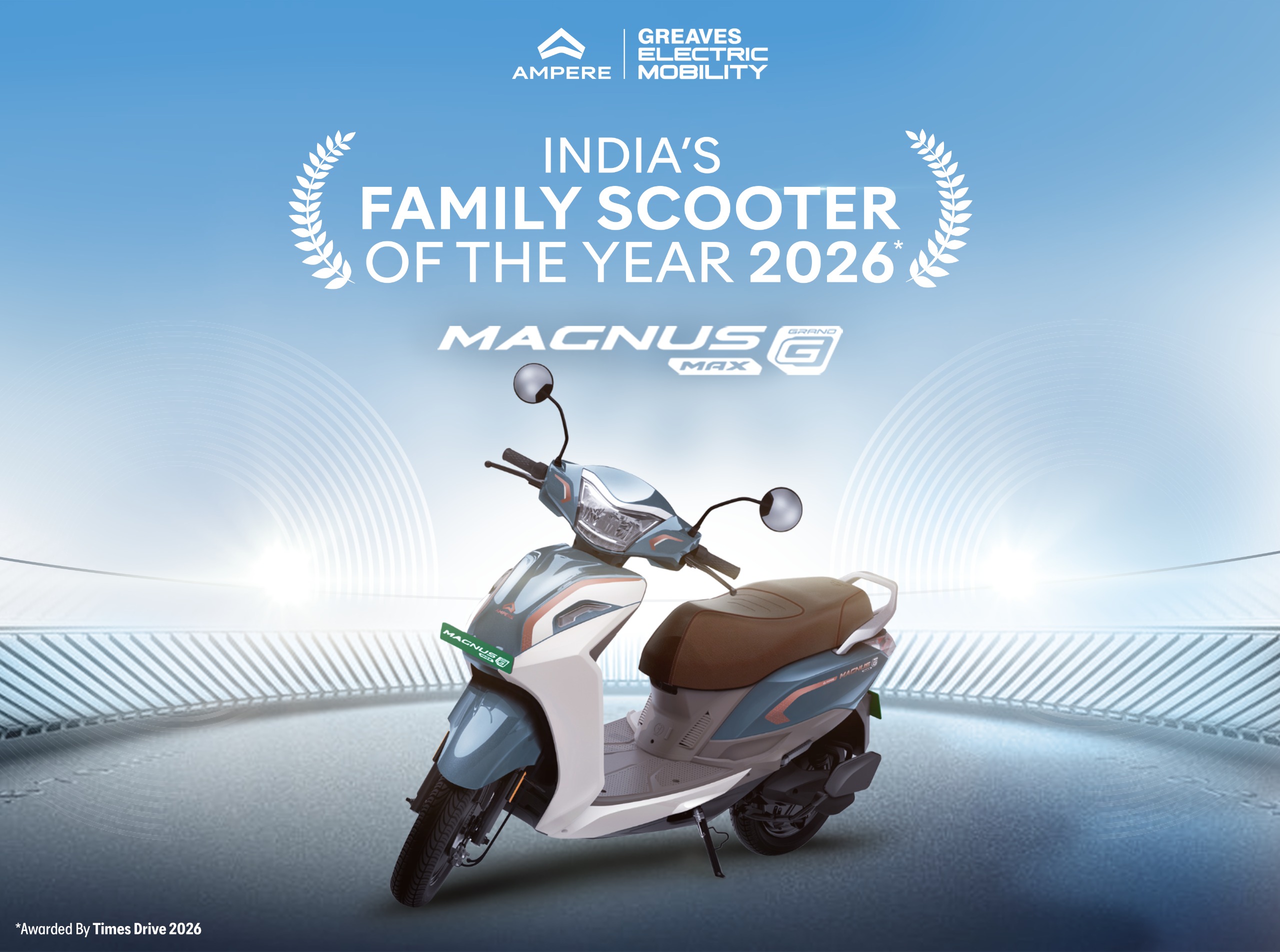 Greaves Electric Mobility wins &lsquo;Family Scooter of the Year&rsquo; award for Ampere Magnus G Max