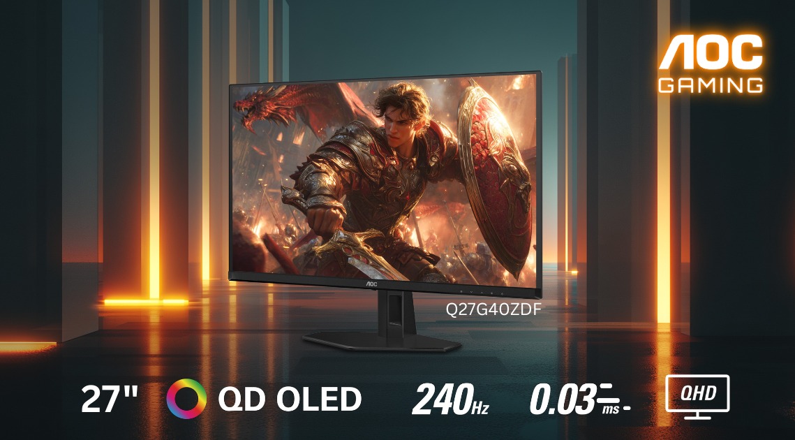 AOC Unleashes the True Valiant: Next-Gen QD-OLED Gaming Monitor Lands in the Middle East