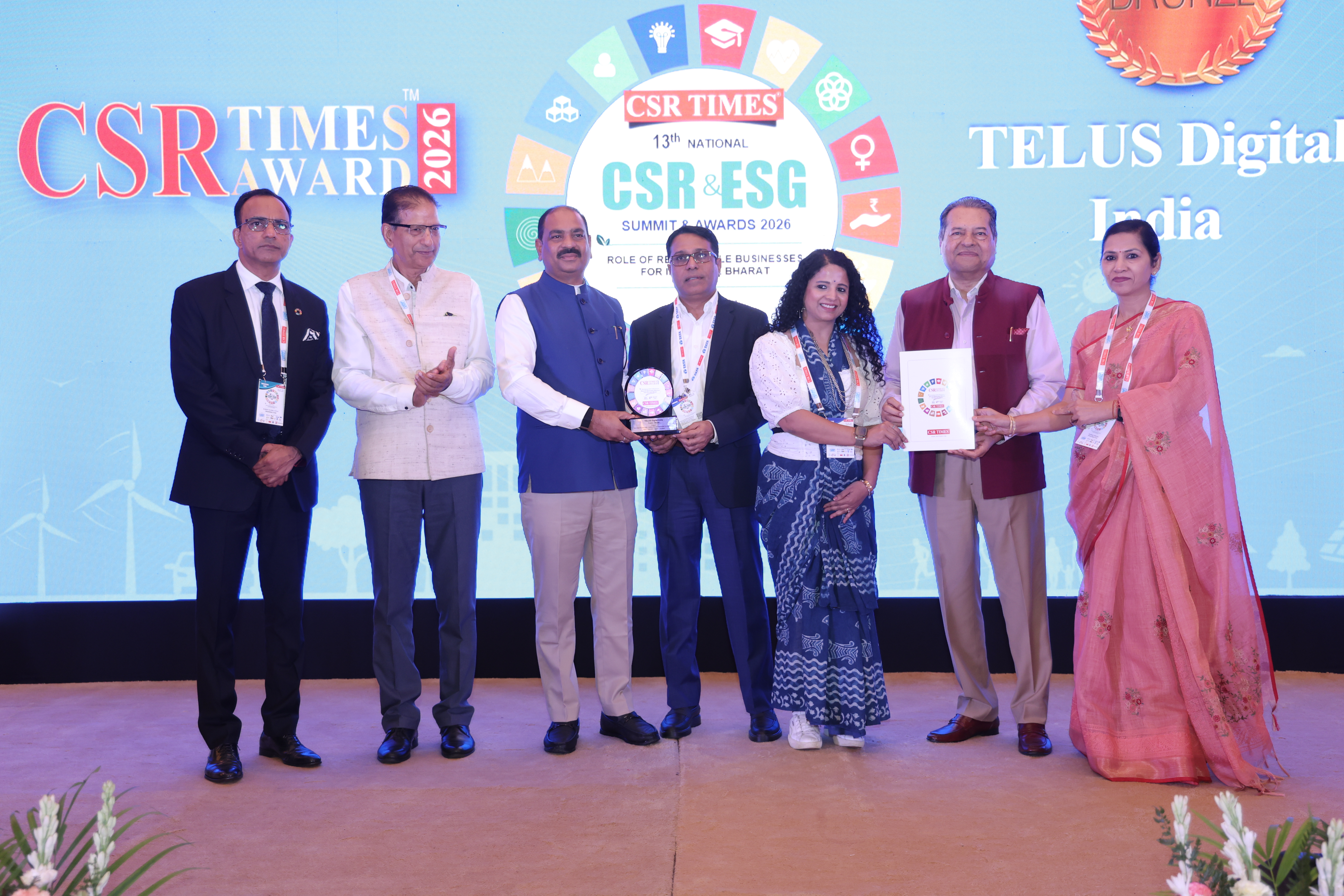 TELUS Digital India's TELUS Days of Giving reaches 6,700+ beneficiaries, earns CSR Times Award 2026