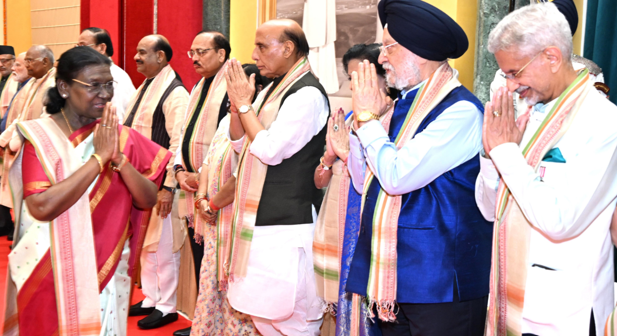 President Murmu Hosts State Reception at Rashtrapati Bhavan on 80th Independence Day