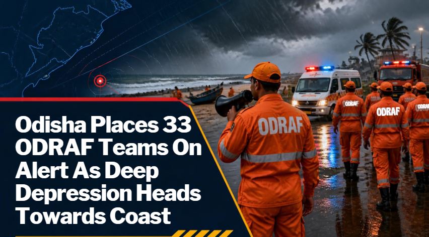 Odisha Places 33 ODRAF Teams On Alert As Deep Depression Heads Towards Coast