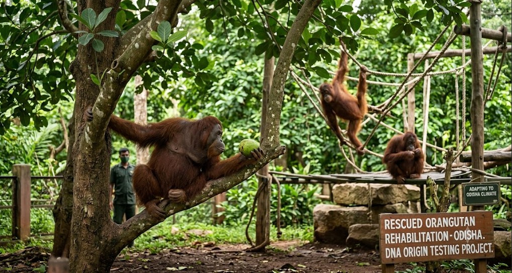 Rescued Orangutans Adapting Well To Odisha Climate, DNA Tests To Trace Origin