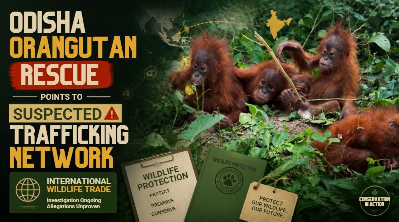 Odisha Orangutan Rescue Points to Suspected International Wildlife Trafficking Network
