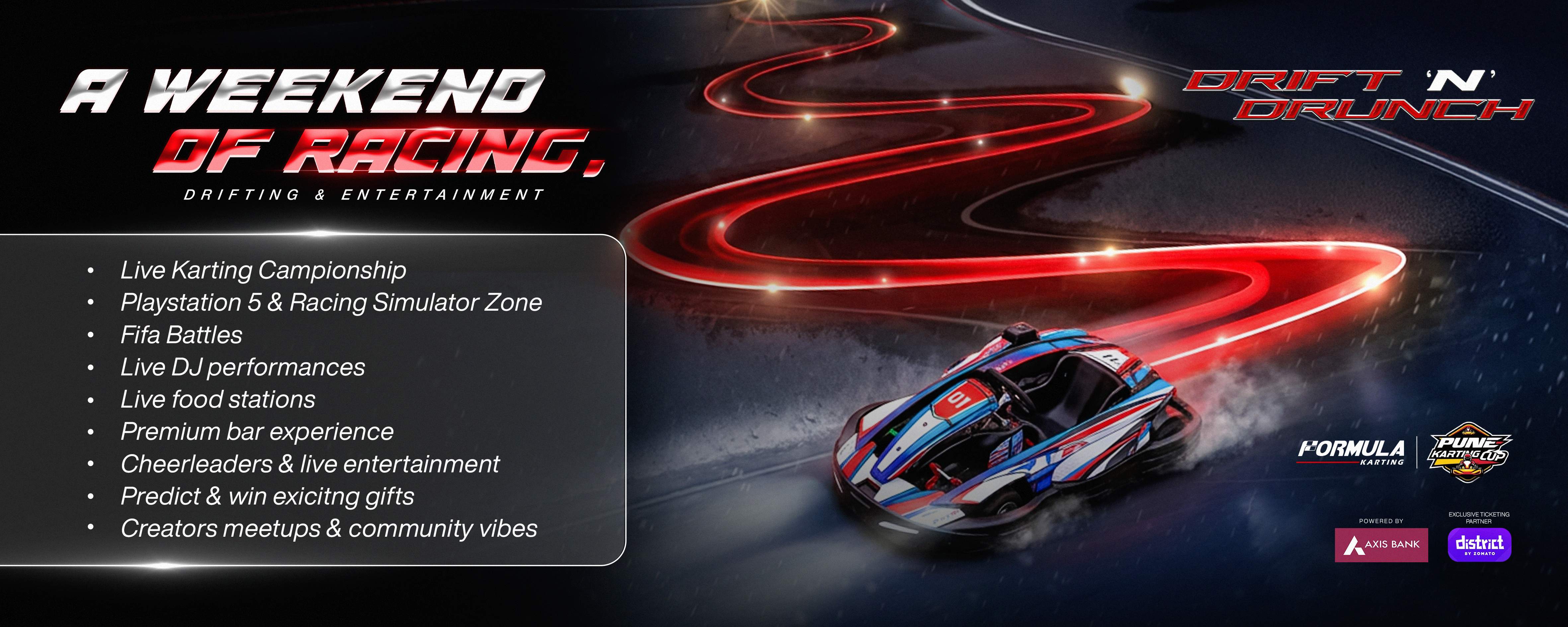 Formula Karting Brings the Third Edition of Drift N Drunch Experience to Pune