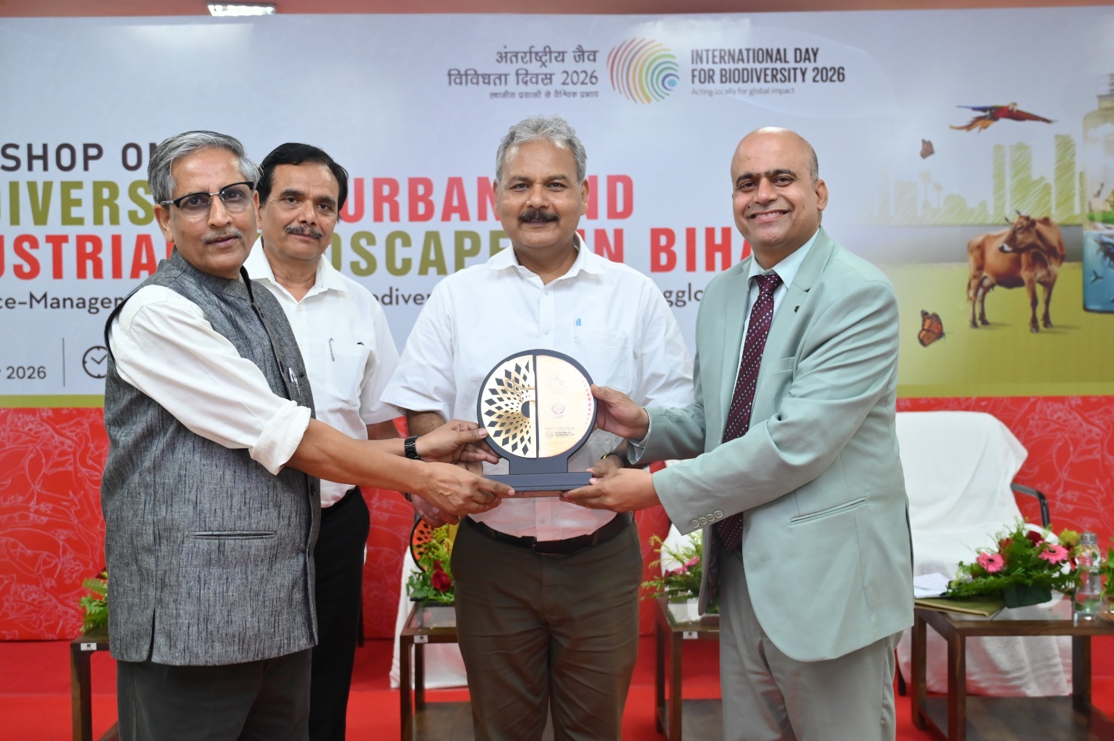 Workshop on &ldquo;Biodiversity in Urban and Industrial Landscapes in Bihar&rdquo; Organized by BSBB in Collaboration with CIMP
