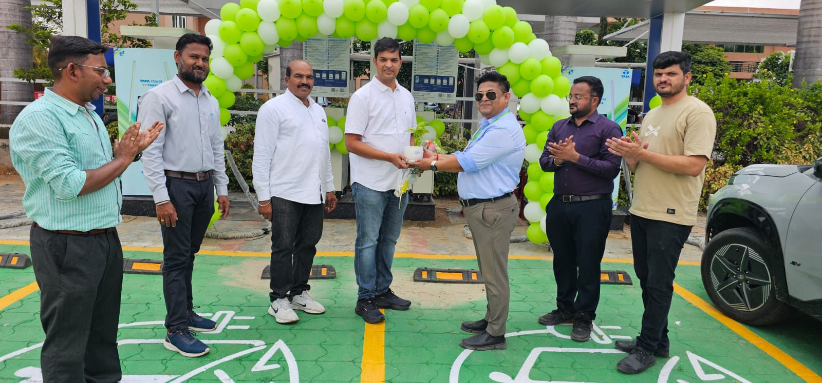 Tata Power and Tata Passenger Electric Mobility Ltd expands its presence in highways across Telangana with high speed TATA.ev MegaCharger Hub on NH-65