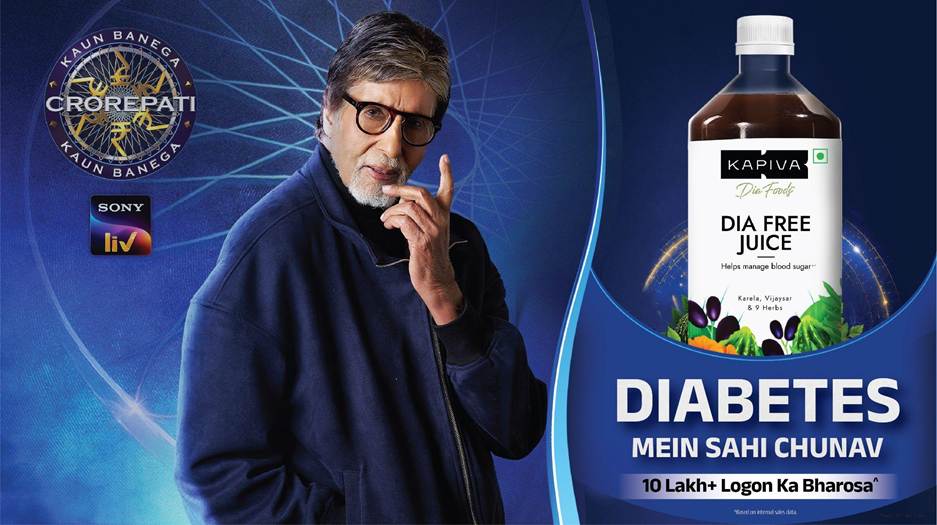 Kapiva Partners with Kaun Banega Crorepati 18 to Take Conversations Around Blood Sugar Health to Indian Households