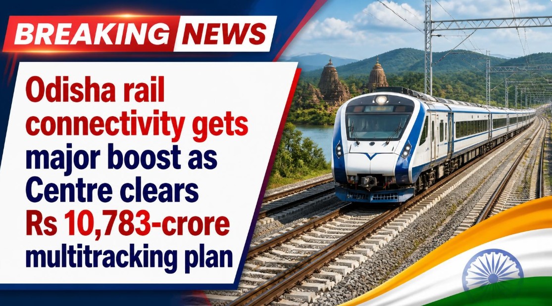 Odisha rail connectivity gets major boost as Centre clears Rs 10,783-crore multitracking plan