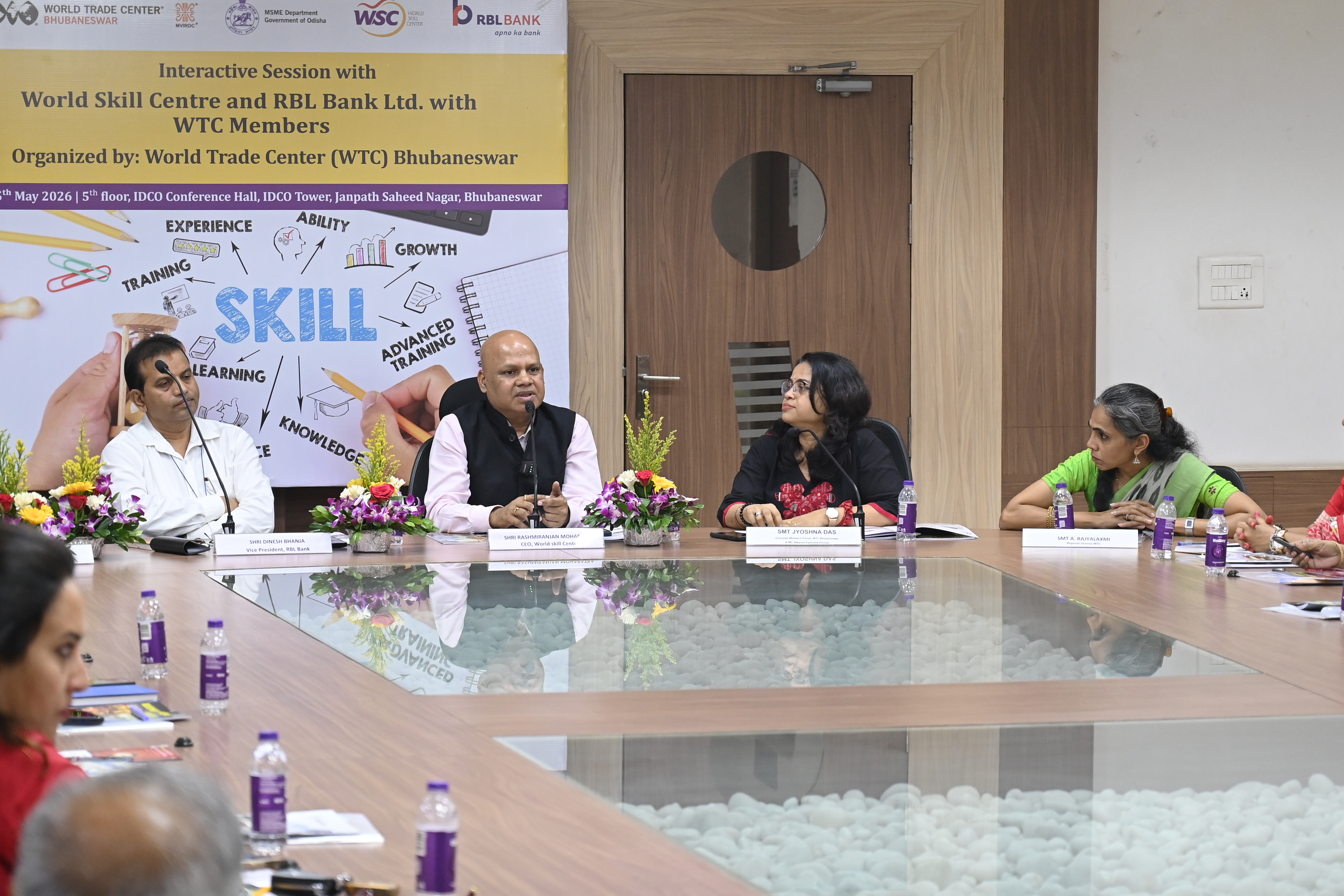 WTC Bhubaneswar, World Skill Centre and RBL Bank Organize Interactive Session on Skill Development and MSME Banking