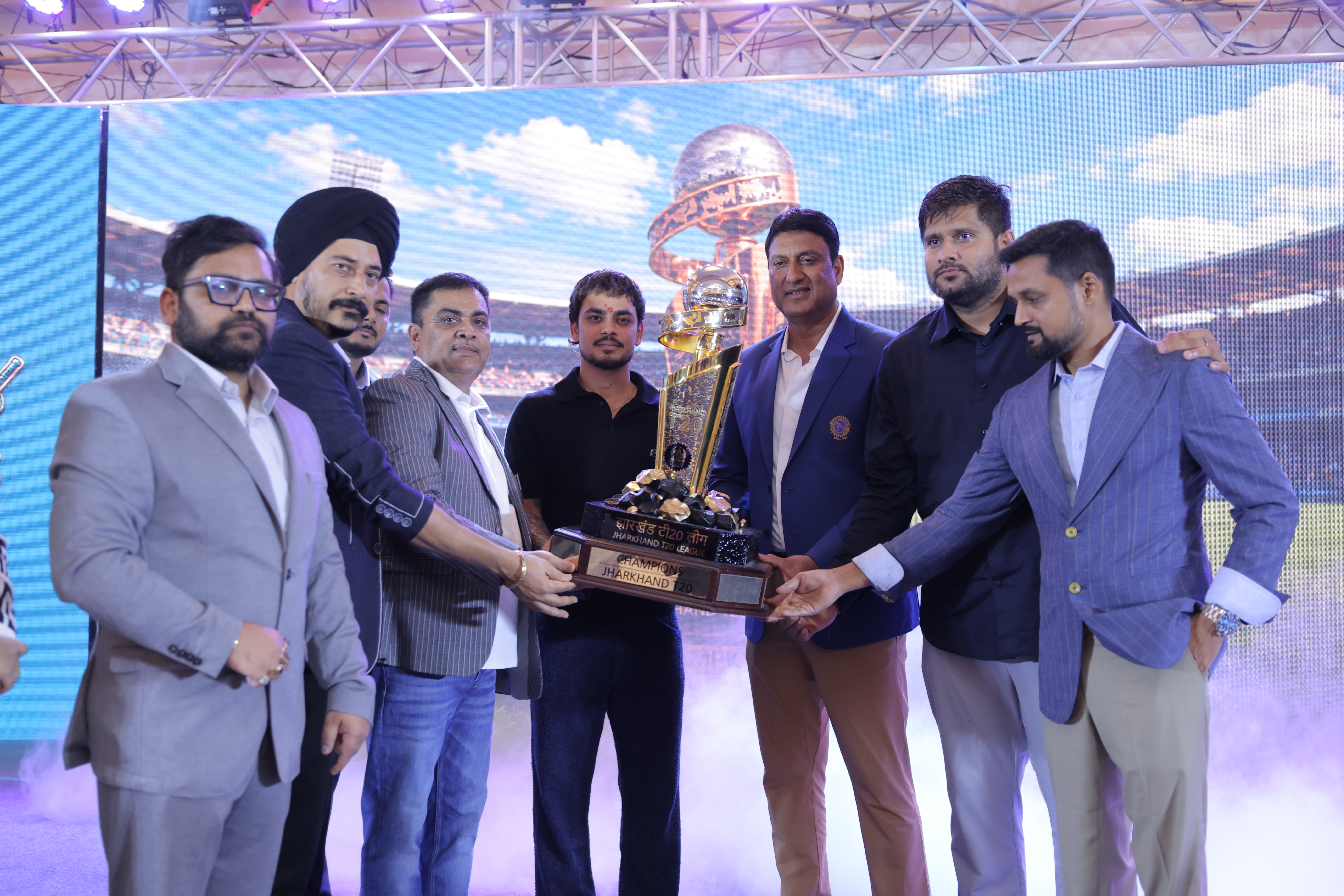 Jharkhand T20 Cricket League Officially Unveils Trophy in Grand Ceremony in Ranchi