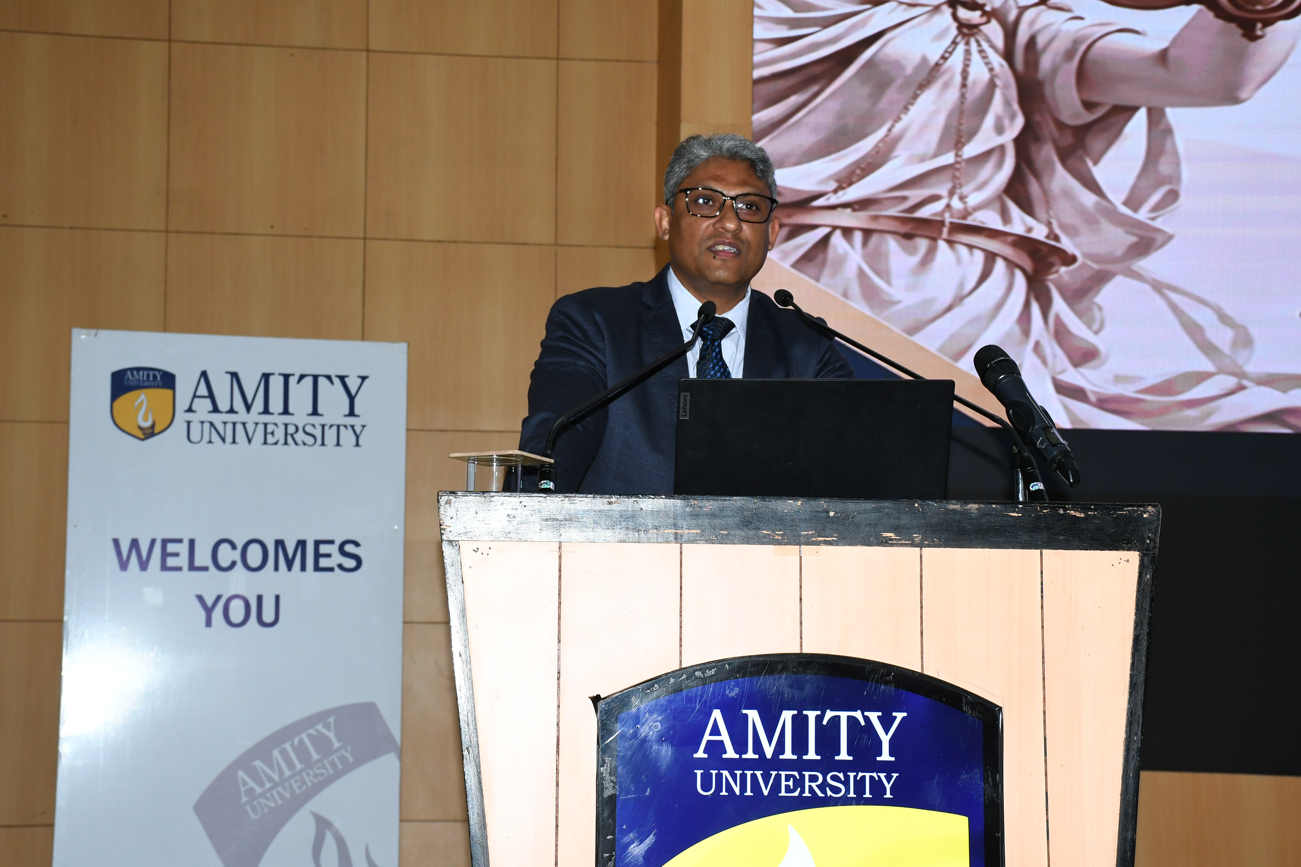 Narsee Monjee Institute of Management Studies(NMIMS) Indore emerges as the Winner of the 16th Amity International Moot Court Competition-2026