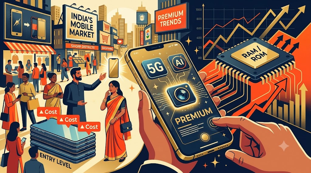 India&rsquo;s Smartphone Market Faces Volume Pressure as Rising Memory Costs Push Buyers Upmarket