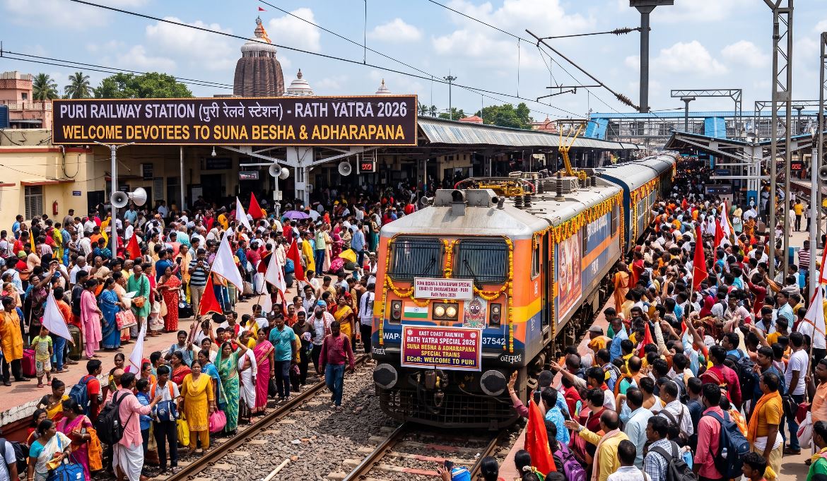 East Coast Railway Announces Special Trains for Suna Besha and Adharapana During Rath Yatra 2026