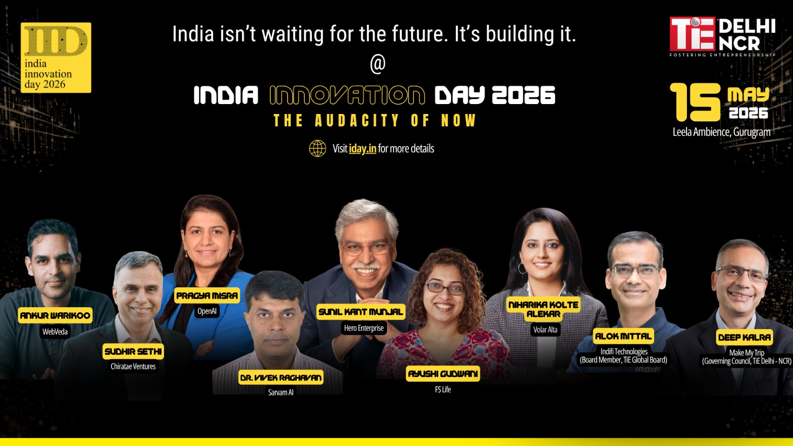 India Innovation Day by TiE Delhi-NCR is set to Convene Leading Innovators & Investors as India&rsquo;s Startup Surge Hits New High & DeepTech Funding Jumps 37 Percent