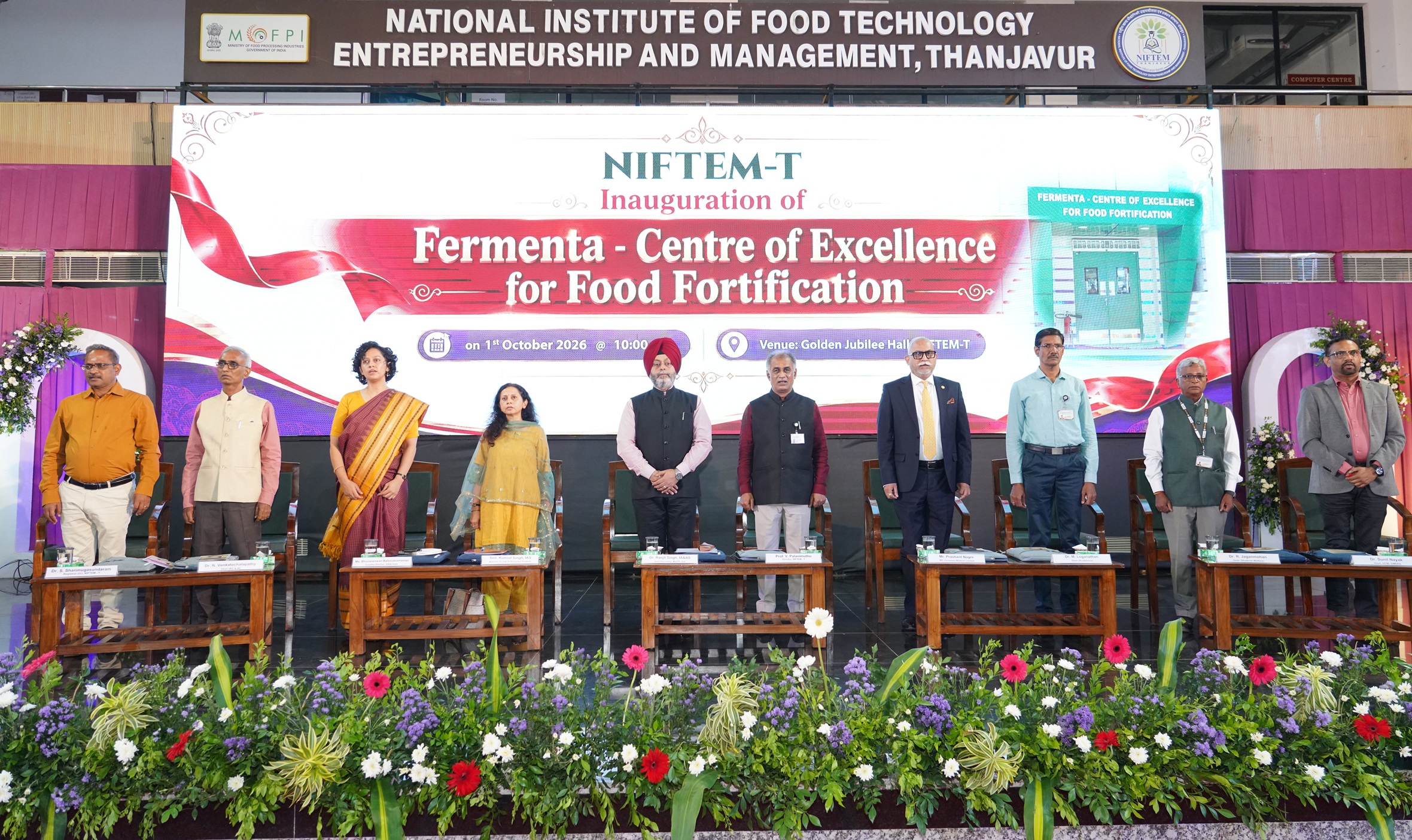Fermenta &ndash; Centre of Excellence for Food Fortification Inaugurated at NIFTEM-T, Thanjavur