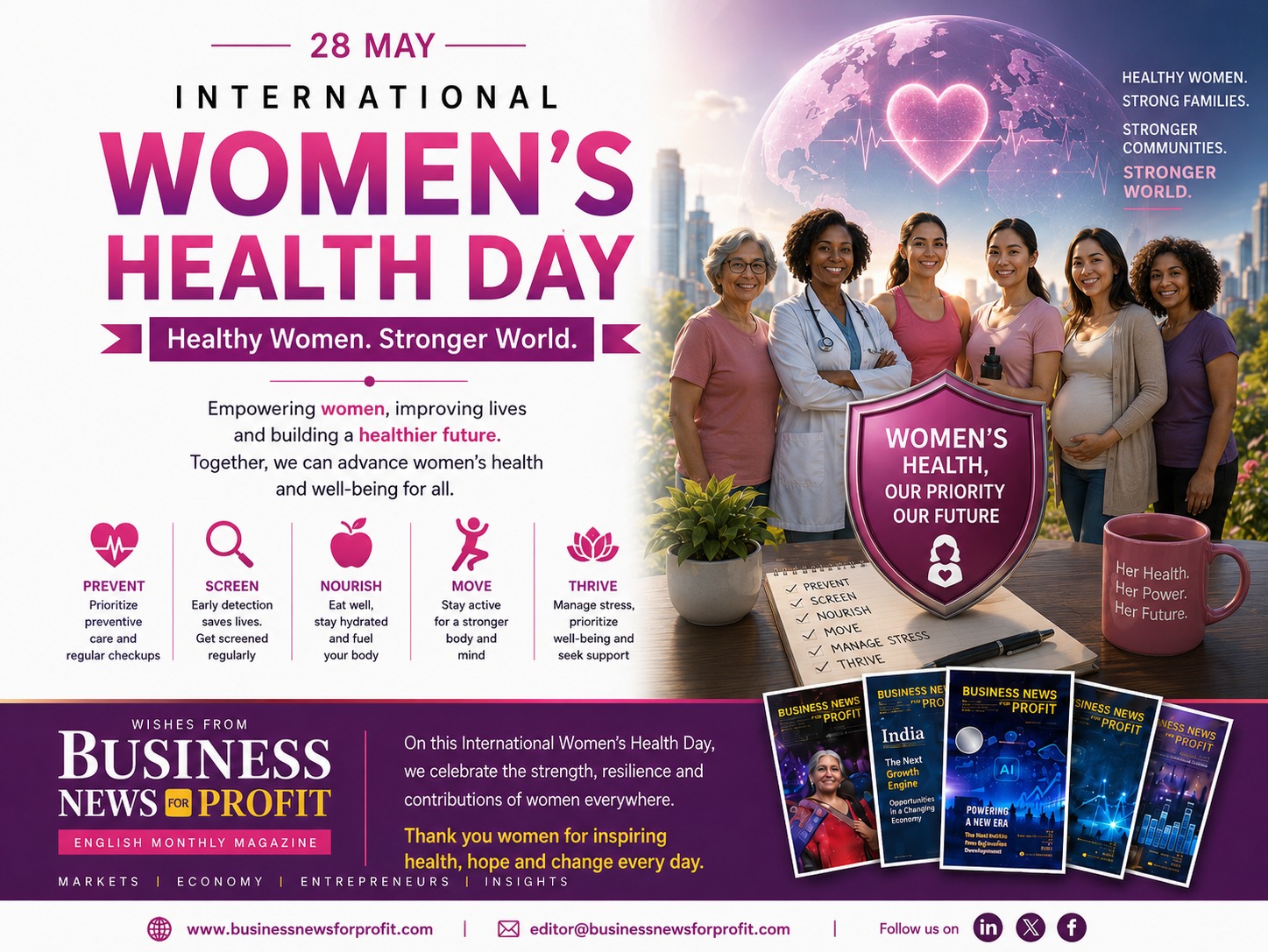 International Women's Health Day: Strong Women, Healthier World