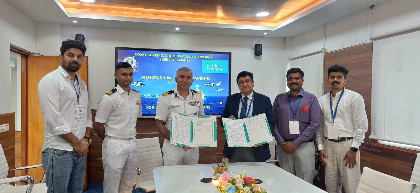 INDIAN COAST GUARD (KERALA & MAHE) AND BISLERI INTERNATIONAL UNITE FOR CLEANER COASTLINES AND A SUSTAINABLE FUTURE