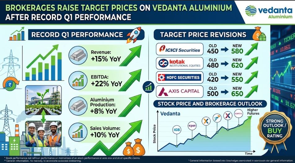 Brokerages Raise Target Prices on Vedanta Aluminium After Record Q1 Performance