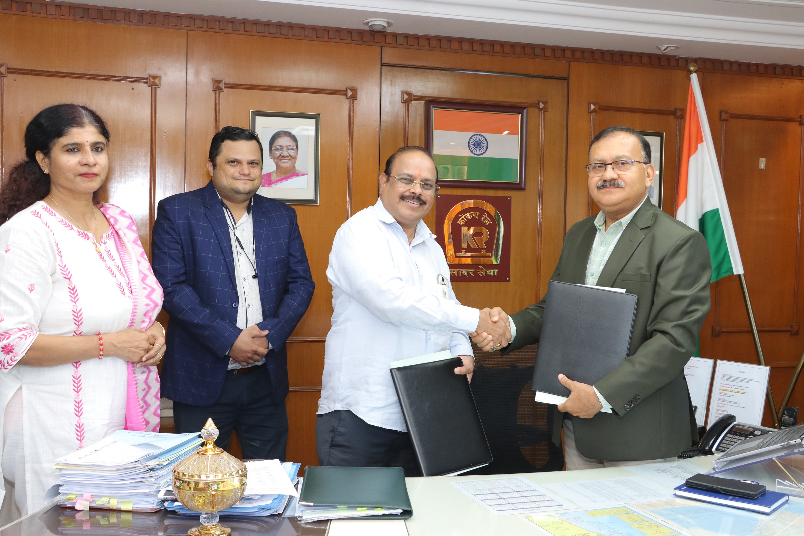 Virtual Galaxy Infotech Signs Strategic MoU with Konkan Railway Corporation for Digital Transformation Initiatives