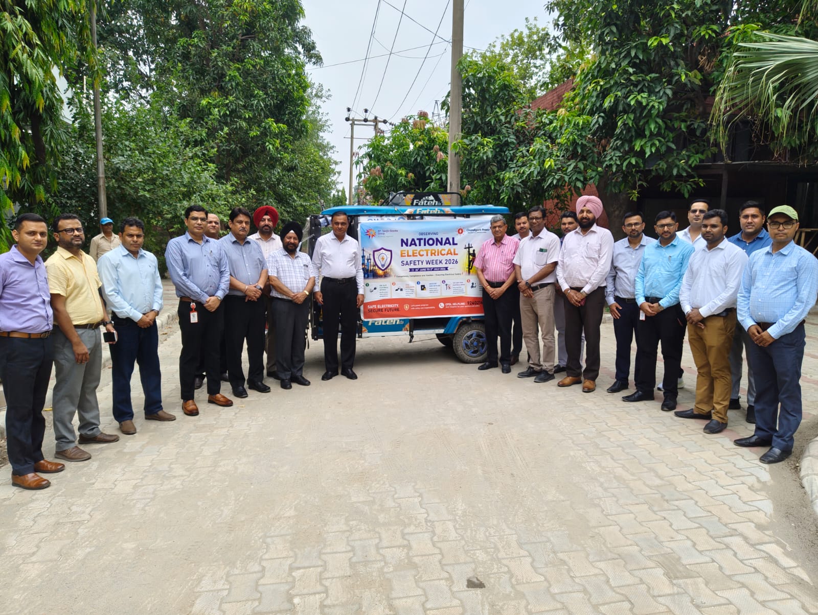 English - CPDL Flags Off Awareness Vehicle to Promote Electrical Safety