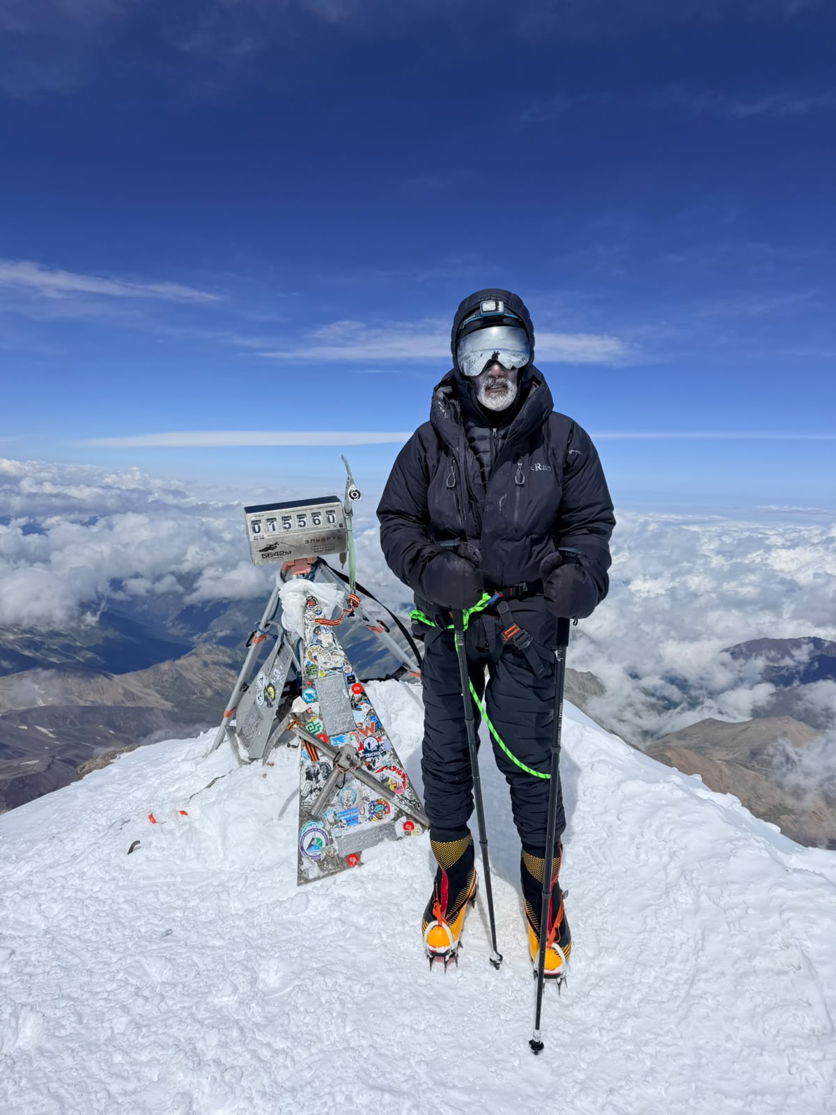 Grandfather-Grandson Duo Makes History: 72-Year-Old Lingam Ravindra Rao and 17-Year-Old Anuraag Scale Mount Elbrus