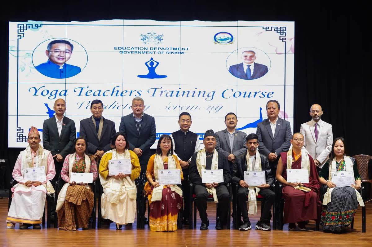 CM Prem Singh Tamang Highlights Yoga&rsquo;s Role in Mental Health at Valedictory Ceremony