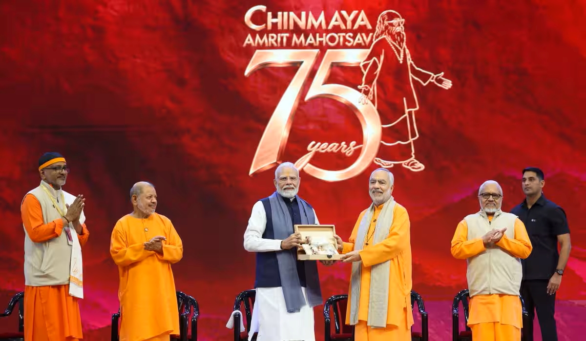 Prime Minister Shri Narendra Modi Inaugurates Chinmaya Amrit Mahotsav Global Sammelan, Marking 75 Years of Chinmaya Mission