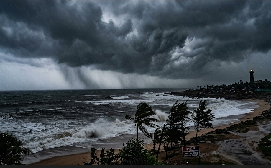 Deep Depression Nears Odisha Coast, Landfall Likely Tonight; Heavy Rain, Strong Winds Forecast
