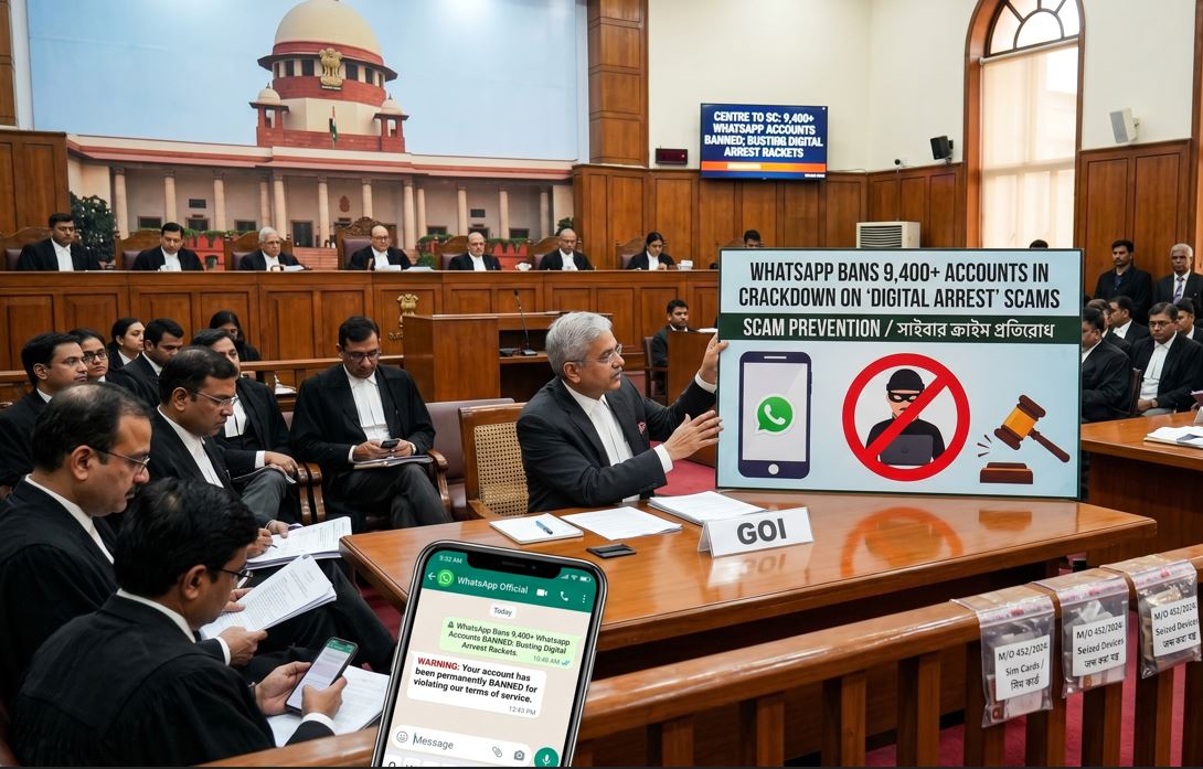 WhatsApp Bans 9,400 Scam Accounts in Major Crackdown on Digital Arrest Fraud!