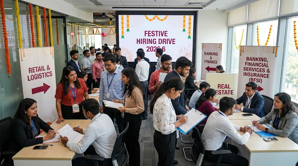 Festive Spending, Fresh Jobs: How India&rsquo;s Shopping Season Is Giving Hiring a 7 pc Lift