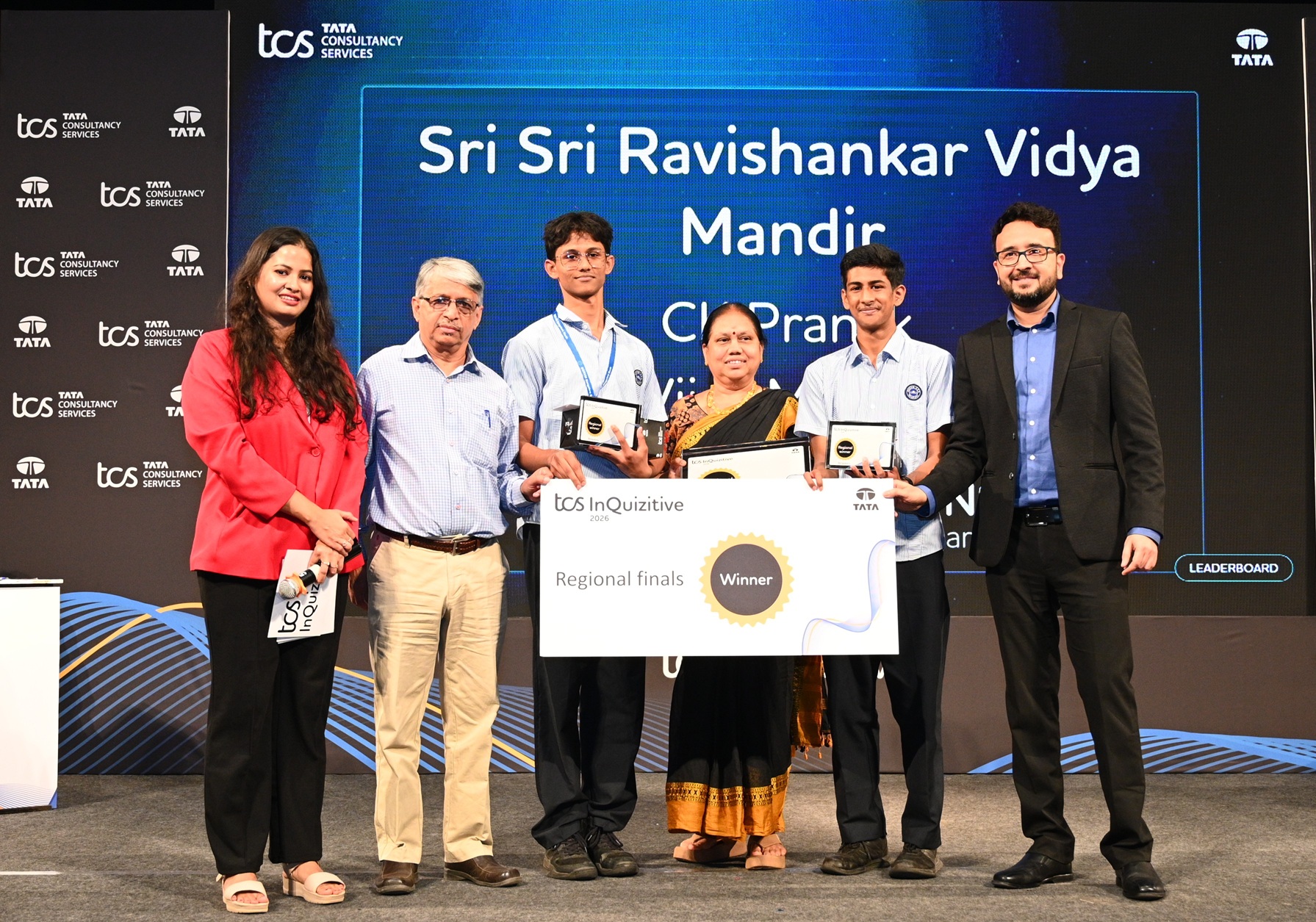 Sri Sri Ravishankar Vidya Mandir Wins the Bengaluru Edition of TCS InQuizitive 2026