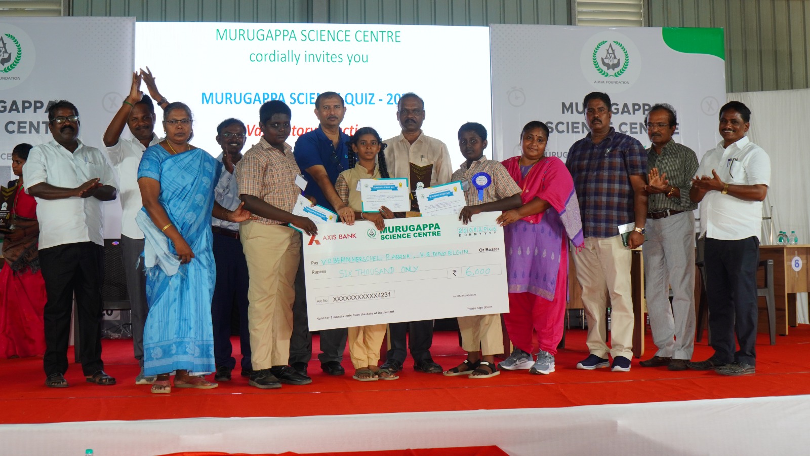 Over 750 students participate in AMM Foundation's Murugappa Science Quiz