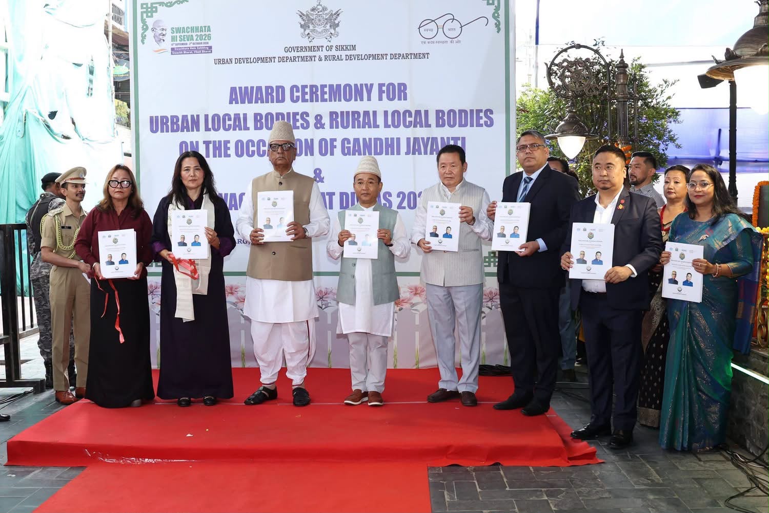 Gandhi Jayanti observed at MG Marg with focus on sanitation and civic participation