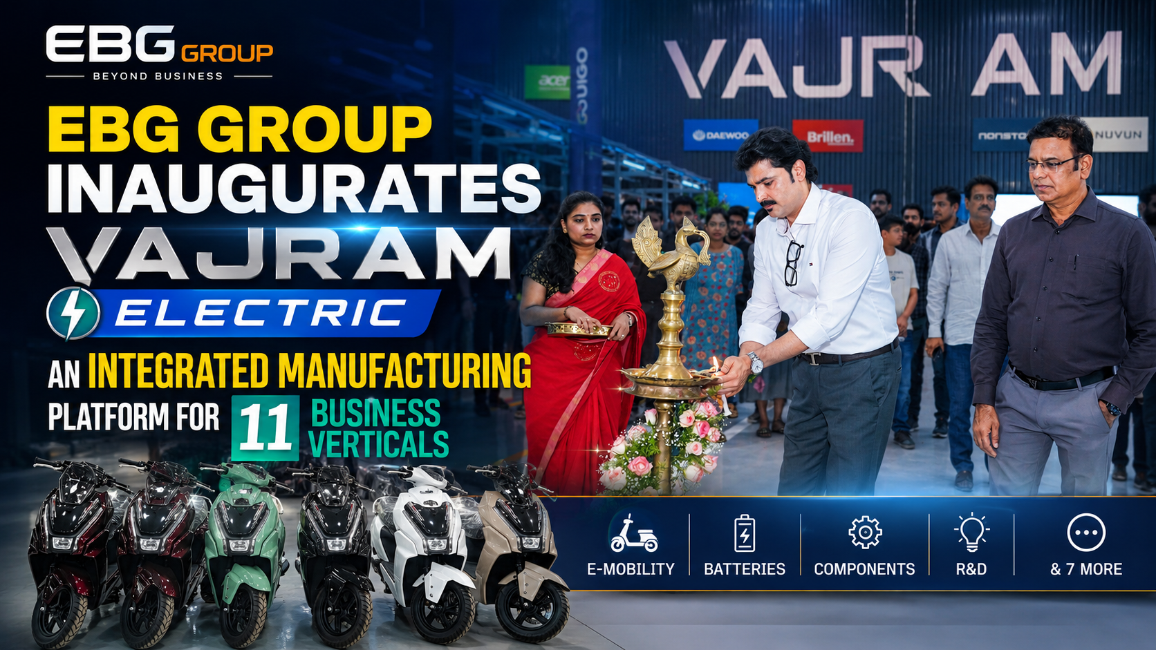 EBG Group Launches Vajram Electric Manufacturing Platform