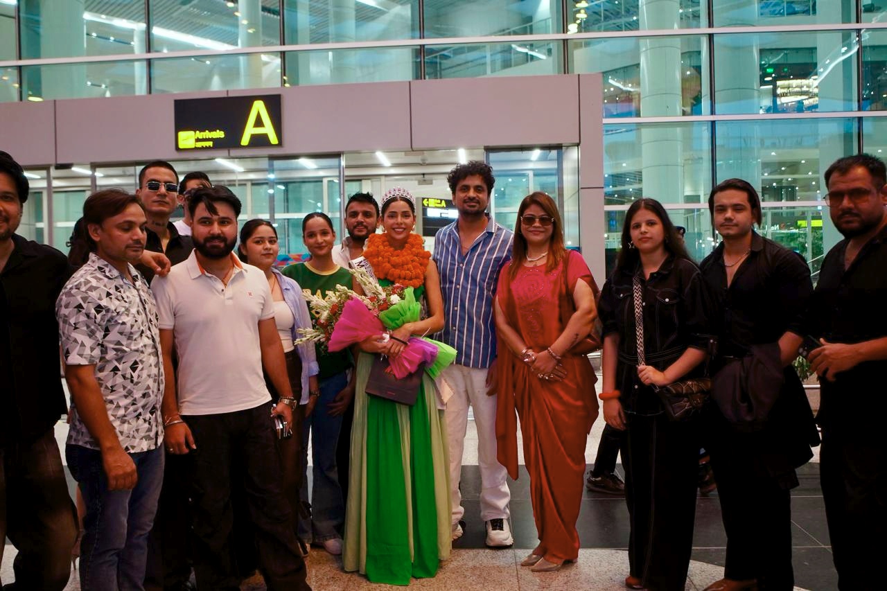 Anubha Vashisth Chaudhary, Miss Universe India 2026 Fourth Runner-Up, Receives Warm Welcome in New Delhi