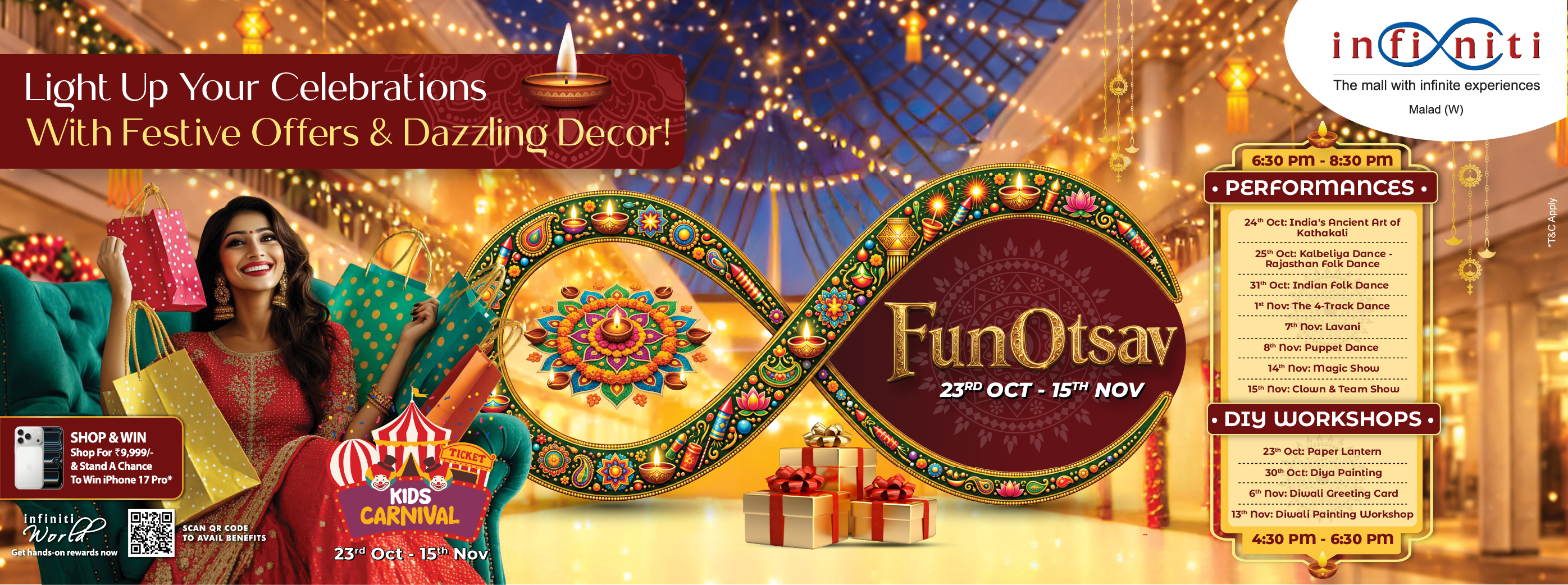 Infiniti Mall Brings Diwali Funotsav to Malad and Andheri