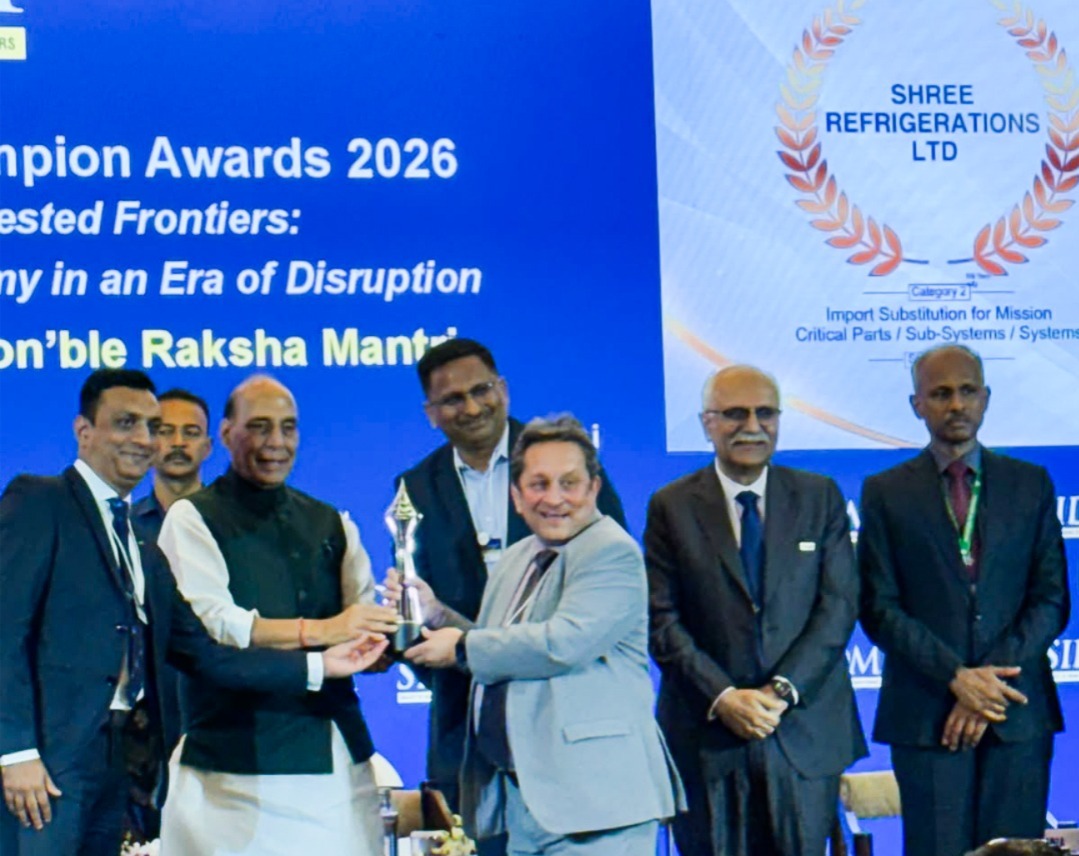 Shree Refrigerations wins SIDM Champion Award in Import Substitution