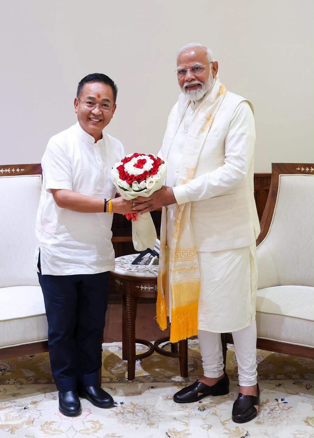 CM Prem Singh Tamang Extends Birthday Greetings to PM Narendra Modi