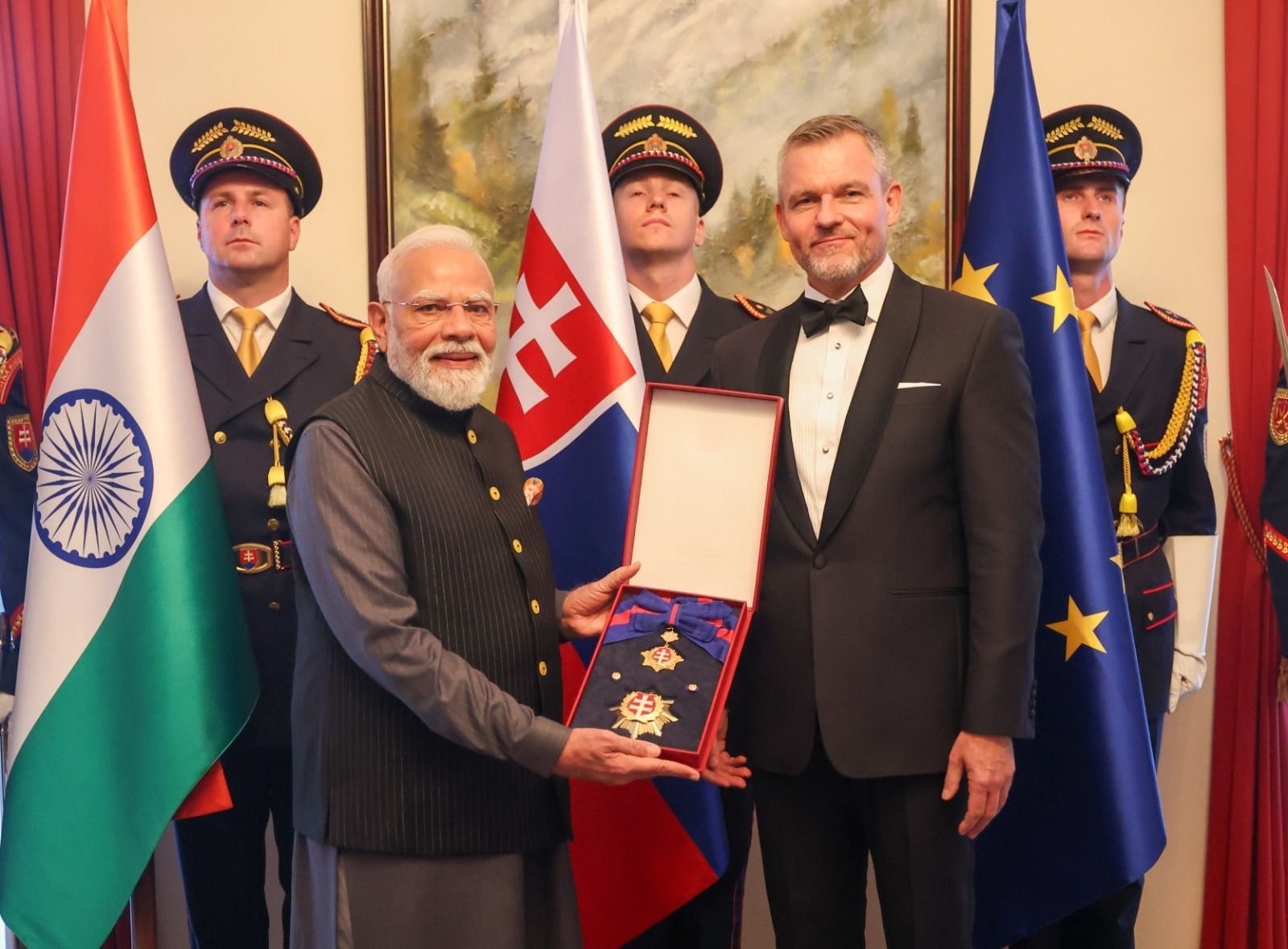 Prime Minister Narendra Modi Conferred Slovakia&rsquo;s Highest Civilian Honour