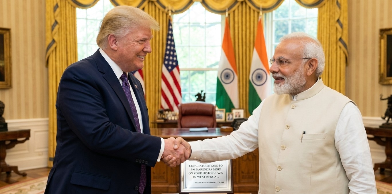 Donald Trump Congratulates Narendra Modi on West Bengal Victory!