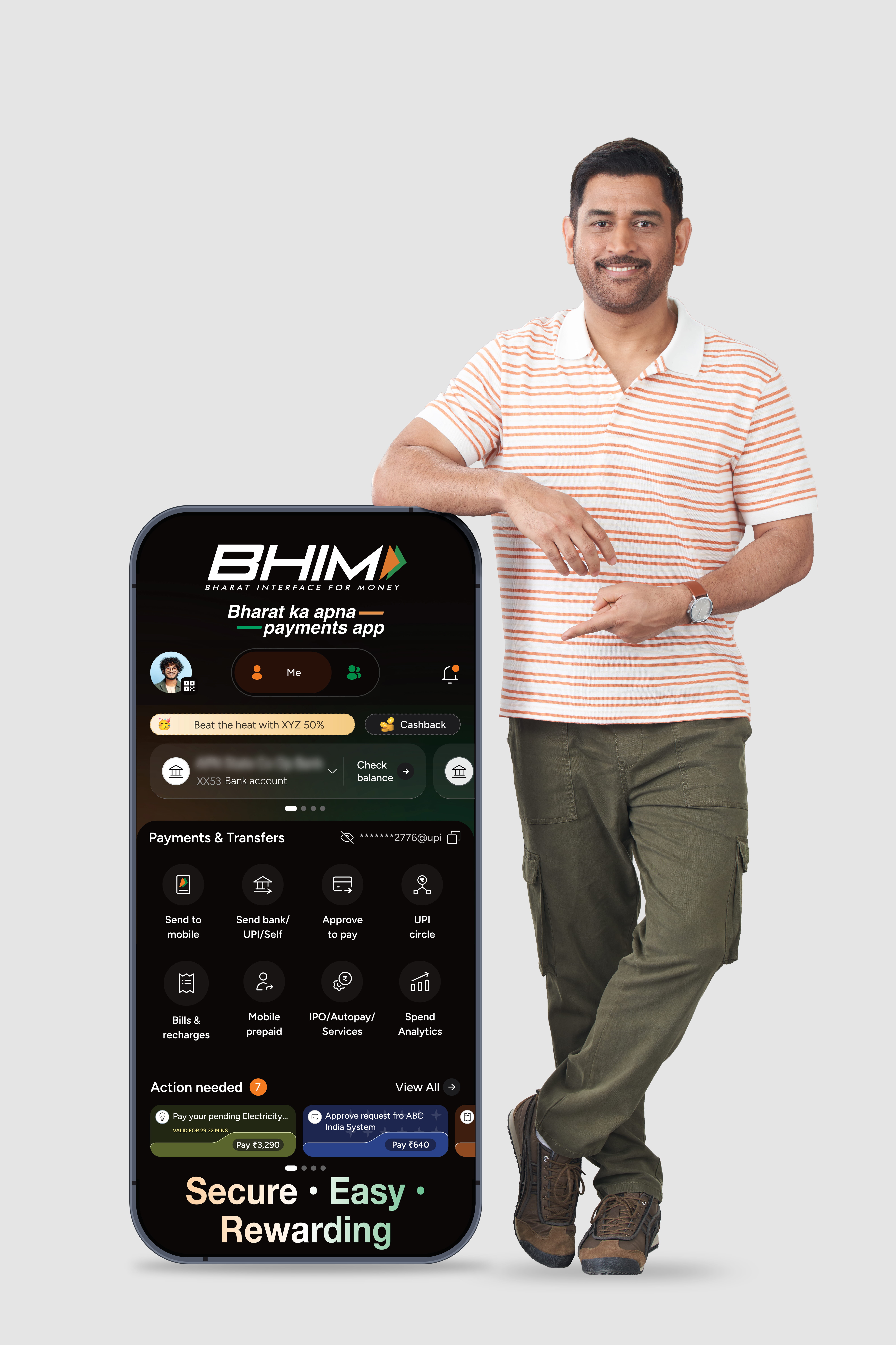 NPCI BHIM Payments App Announces MS Dhoni as Brand Ambassador