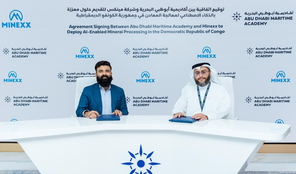 Abu Dhabi Maritime Academy and Minexx to Deploy AI-Enabled Mineral Processing in DRC