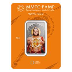 MMTC-PAMP marks Hanuman Jayanti with the launch of a Limited-Edition 50g Silver Hanuman Bar at 999.9+ purity