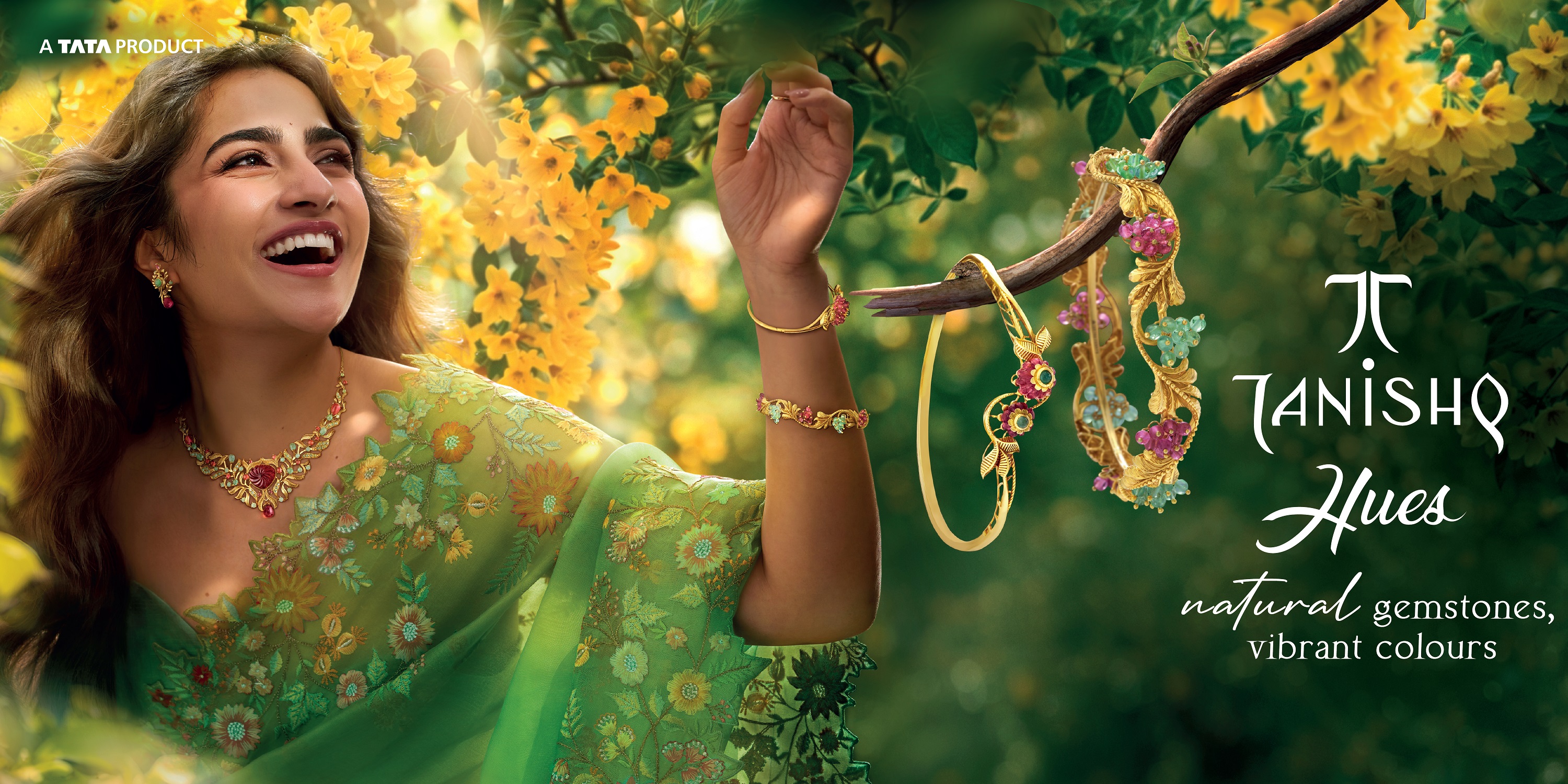 Tanishq Unveils ‘Hues’ Gemstone Collection with Rukmini Vasanth Ahead of Akshaya Tritiya