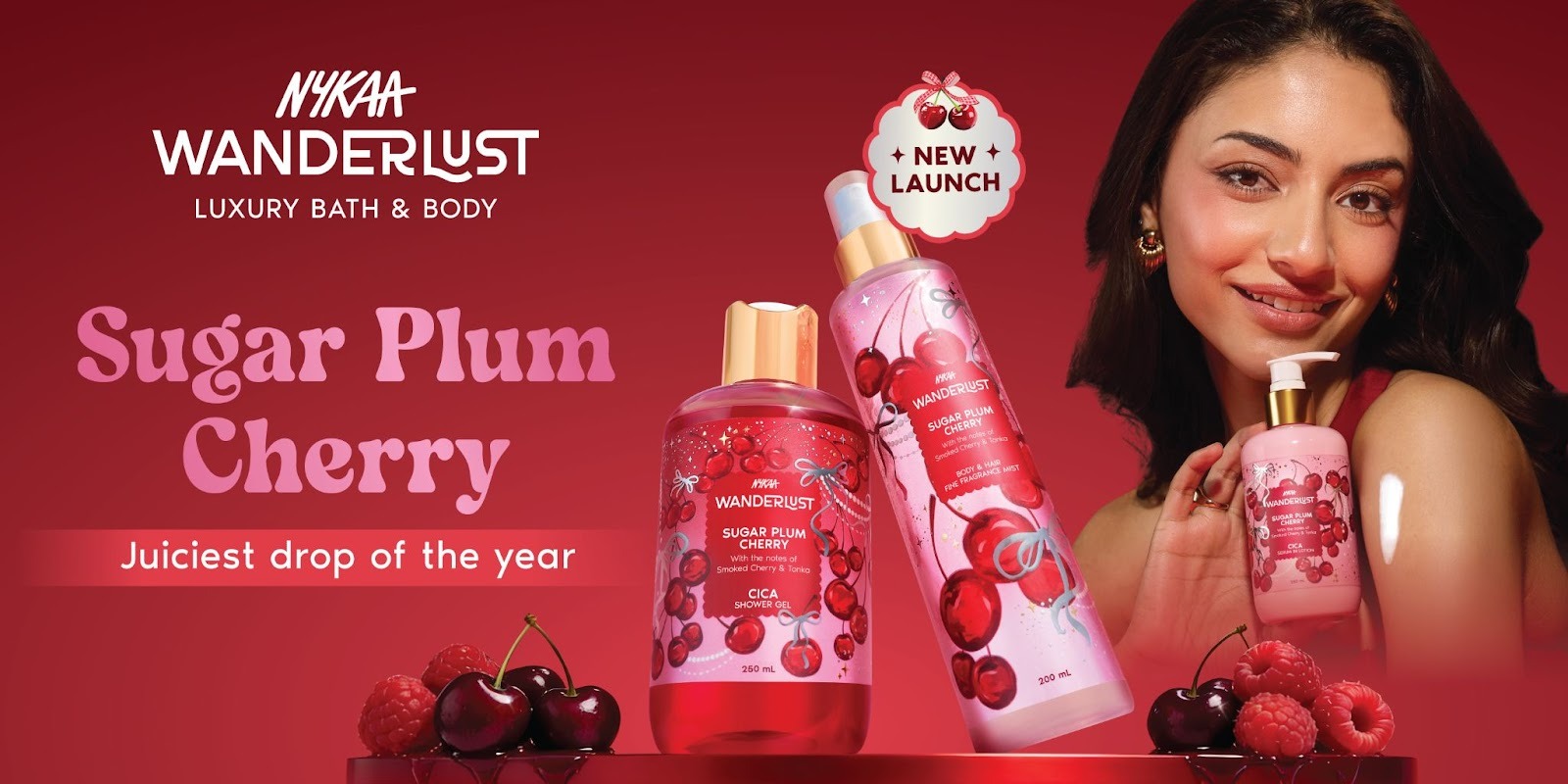 New Launch Alert: ​The season’s juiciest fragrance has arrived: Nykaa Wanderlust launches the Sugar Plum Cherry range